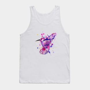 Hummingbird Watercolor Tank Top